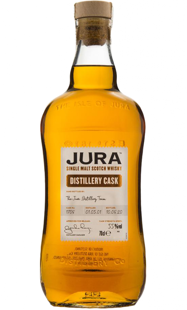 Jura Distillery Cask 1708 - 19yo single malt whisky bottle